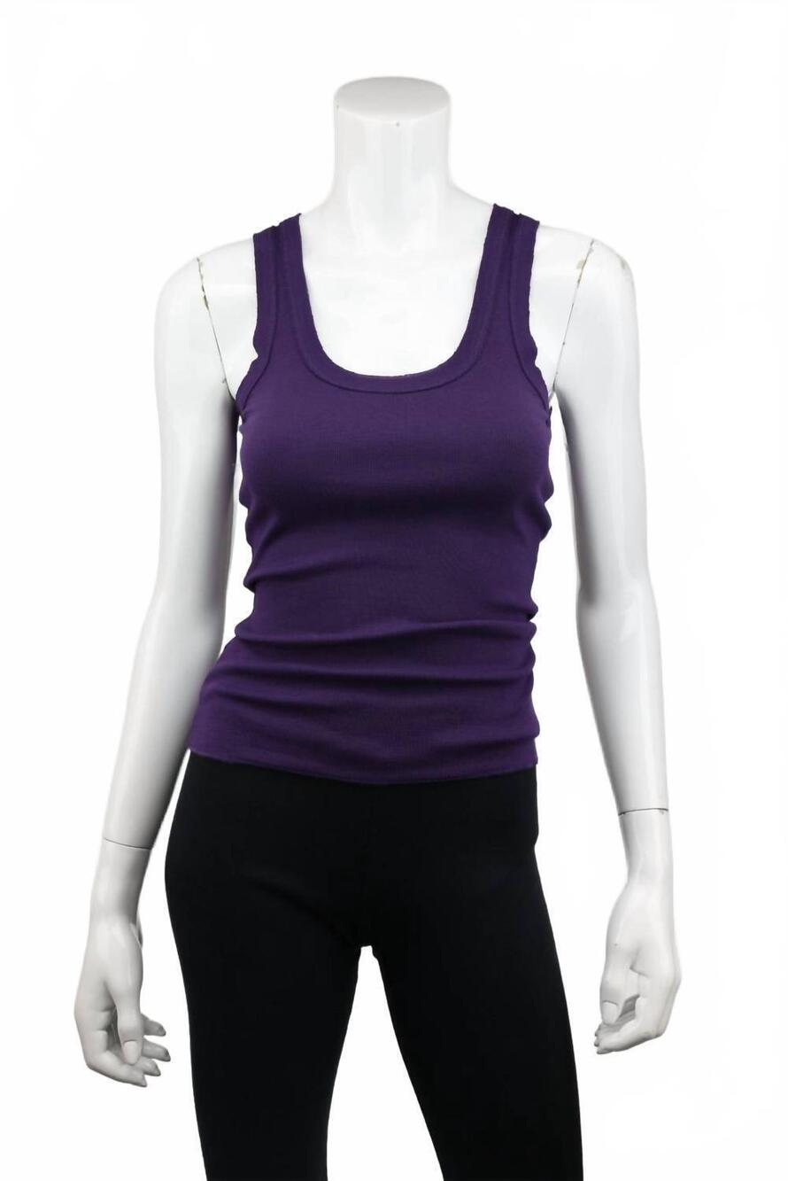 NEW CROWN JEWEL women's tiburon tank top in amethyst